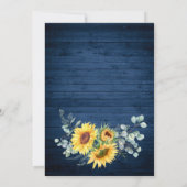 Invitation Sunflowers Eucalyptus Aquarelle Brunch & Bubbly (Dos)