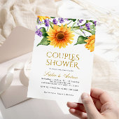 Invitation Sunflowers & Lavender Couples Douche