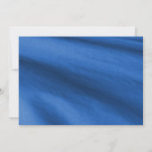 Invitation Sunflowers Navy Blue Fabric Retraite Party (Dos)