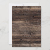 Invitation Sunflowers Rustic Wood Country 50e anniversaire (Dos)