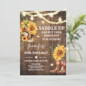 Invitation Sunflowers Sunflowers Birthday (Debout devant)