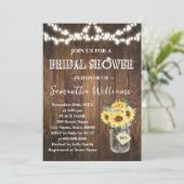 Invitation Sunflowers Western Bridal Shower Wedding Shower (Debout devant)