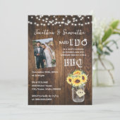 Invitation Sunflowers Western Said I do BBQ after Wedding (Debout devant)