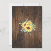 Invitation Sunflowers Western Said I do BBQ after Wedding (Dos)