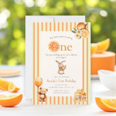 Invitation Sunny Citrus Slice Birthday Party Invite