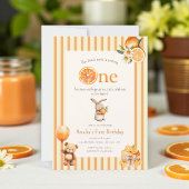 Invitation Sunny Citrus Slice Birthday Party Invite