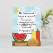 Invitation Sunny Cookout (Debout devant)