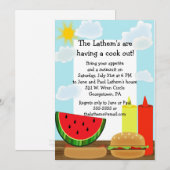 Invitation Sunny Cookout (Devant / Derrière)