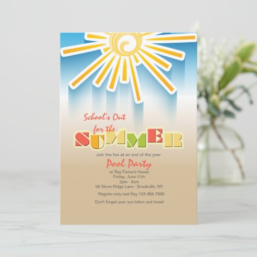 Invitation Sunny Day (Debout devant)