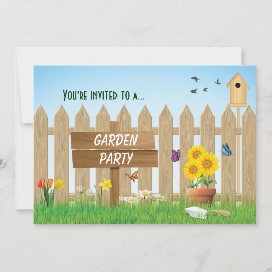 Invitation Sunny Day Garden Party (Devant)