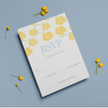 Sunny Elegance Roses Jaunes et Mariage bleu ciel