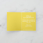 Invitation Sunny Fun Minimal moderne Photo Enfant Anniversair (Intérieur)