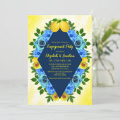 Invitation Sunny Lemon Floral (Debout devant)