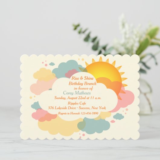 Invitation Sunny Morning (Debout devant)