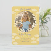 Invitation Sunny Photo Anniversaire (Debout devant)