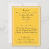 Invitation Sunny Yellow All In One RSVP Email Website Wedding (Dos)