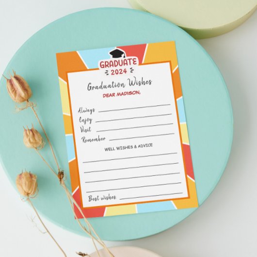 Invitation Sunray Kids Graduation Well Wives Keepsaké Card