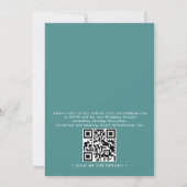 Invitation Sunrise Pastel Beach Sunset QR Code Wedding  (Dos)
