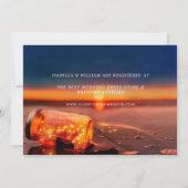 Invitation Sunset Beach Mason Jar Blue Night (Dos)