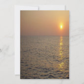 Invitation Sunset Beach Pêche Fête De La Vie (Dos)