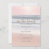 Invitation Sunset Beach Wedding | Oceanside Wedding (Devant)