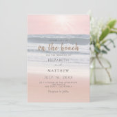 Invitation Sunset Beach Wedding | Oceanside Wedding (Debout devant)