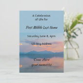 Invitation Sunset Evening Sky Dusk Celebration Life Service (Debout devant)