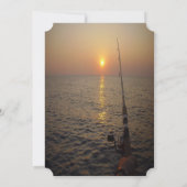 Invitation Sunset Ocean Fishing RetiParty (Dos)