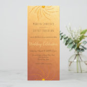 Invitation Sunset ombre soleil points mandala mariage (Debout devant)