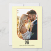 Invitation Sunset Orange/Cream Floral Mexican Fiesta Wedding (Dos)