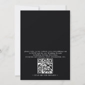 Invitation Sunset String Light Tropical Beach QR Code Wedding (Dos)