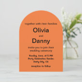 Invitation Sunset Stripes Summer Wedding (Debout devant)