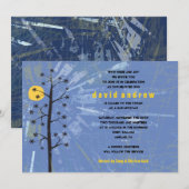 Invitation Sunset Tree Bar Mitzvah (Devant / Derrière)