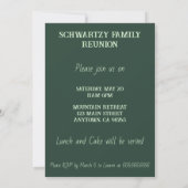 Invitation Sunset vintage Green Mountain Lake (Dos)