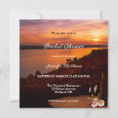 Invitation Sunset Winery ou Fête des mariées viticole (Devant)