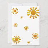 Invitation Sunshine 2e anniversaire deux amusants au soleil (Dos)