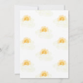 Invitation Sunshine Baby shower non sexiste (Dos)