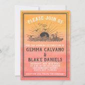 Invitation Sunshine Beach Destination Ocean Mariage Card (Devant)