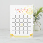 Invitation Sunshine Birthday Bingo Game Card (Debout devant)