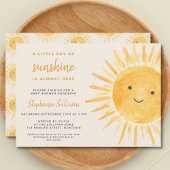 Invitation Sunshine Boho Baby shower solaire neutre pour les 