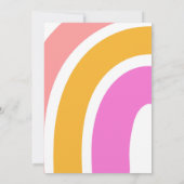 Invitation Sunshine et Rainbow Girl Premier anniversaire (Dos)