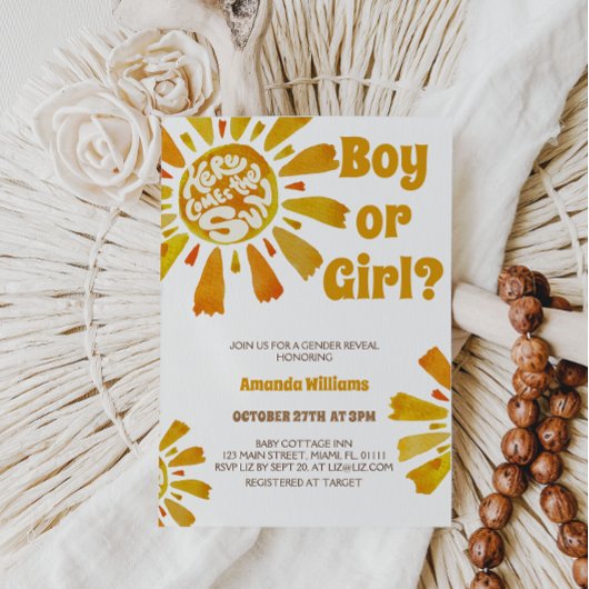 Invitation Sunshine Genre Révéler Ici Le Thème Soleil