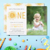 Invitation Sunshine Girl's First Birthday Party