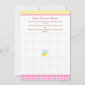 Invitation Sunshine & Lemonade Bingo rose et jaune (Devant)