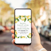 Invitation Sunshine Lemonade et Fun Lemon Anniversaire