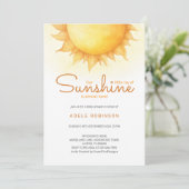 Invitation Sunshine Little Baby Boy Shower (Debout devant)