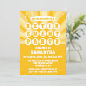 Invitation Sunshine Parti de retraite jaune (Debout devant)