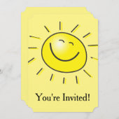Invitation Sunshine Party (Devant / Derrière)