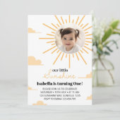 Invitation Sunshine Premier Voyage Autour Du Soleil Invitatio (Debout devant)