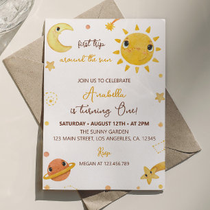Invitation Sunshine Premier Voyage Autour Du Soleil Invitatio